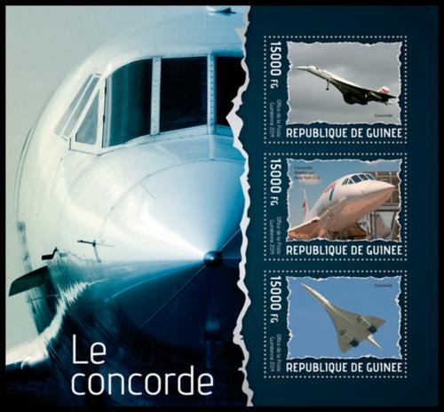 Poštové známky Guinea 2014 Concorde Mi# Mi# 10287-89 Kat 18€