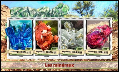 Poštové známky Togo 2017 Minerály Mi# 7934-37 Kat 14€