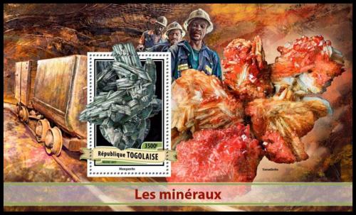 Poštová známka Togo 2017 Minerály Mi# Block 1398 Kat 14€