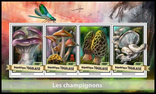 Poštové známky Togo 2017 Huby Mi# 7939-42 Kat 14€