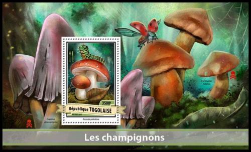 Poštová známka Togo 2017 Huby Mi# Block 1399 Kat 14€ 