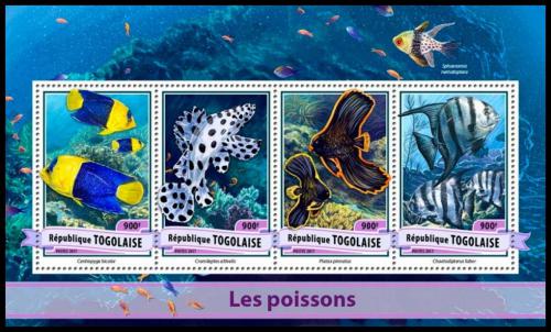 Poštové známky Togo 2017 Ryby Mi# 7944-47 Kat 14€