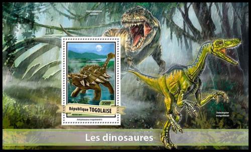 Poštová známka Togo 2017 Dinosaury Mi# Block 1401 Kat 14€