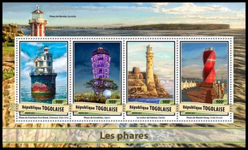 Poštové známky Togo 2017 Majáky Mi# 7984-87 Kat 14€