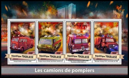 Poštové známky Togo 2017 Hasièská autá Mi# 8019-22 Kat 14€