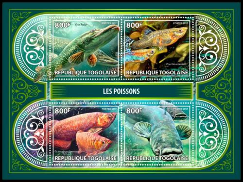 Poštové známky Togo 2017 Ryby Mi# 8291-94 Kat 13€