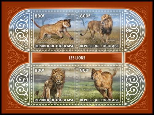 Poštové známky Togo 2017 Levy Mi# 8331-34 Kat 13€