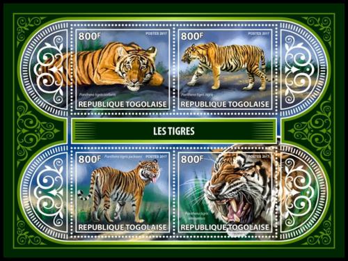 Poštové známky Togo 2017 Tygøi Mi# 8336-39 Kat 13€