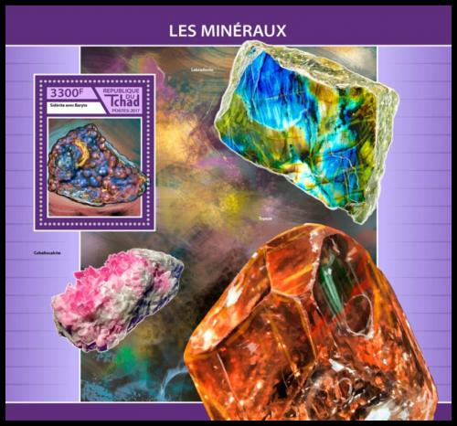 Poštová známka Èad 2017 Minerály Mi# Block 718 Kat 13€