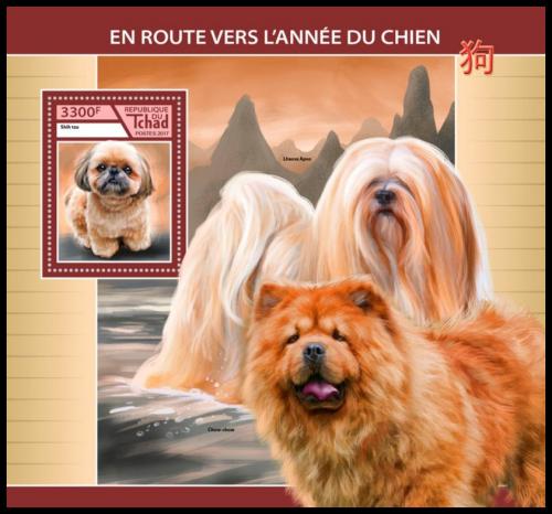 Poštová známka Èad 2017 Psy Mi# Block 723 Kat 13€