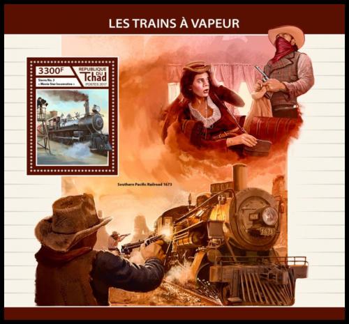 Poštová známka Èad 2017 Parní lokomotívy Mi# Block 724 Kat 13€