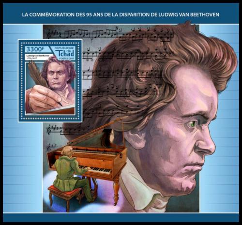 Potov znmka ad 2017 Ludwig van Beethoven Mi# Block 731 Kat 13