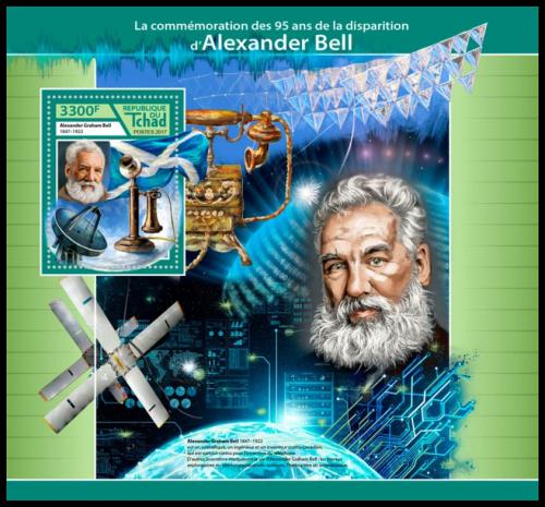 Poštová známka Èad 2017 Alexander Graham Bell Mi# Block 732 Kat 13€