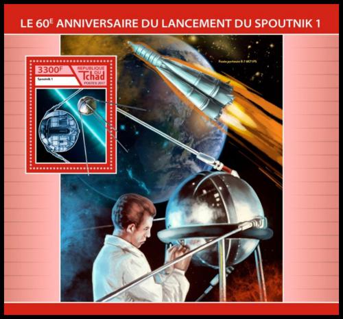 Poštová známka Èad 2017 Sputnik 1, 60. výroèie Mi# Block 736 Kat 13€