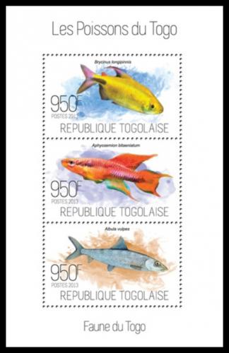 Poštové známky Togo 2013 Ryby Mi# 5243-45 Kat 11€