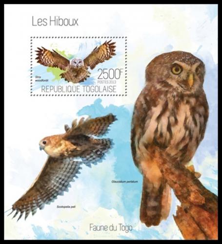 Poštová známka Togo 2013 Sovy Mi# Block 873 Kat 10€