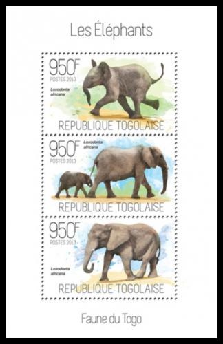 Poštové známky Togo 2013 Slony Mi# 5271-73 Kat 11€