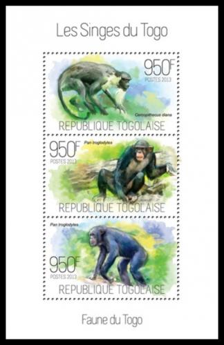 Poštové známky Togo 2013 Opice Mi# 5279-81 Kat 11€