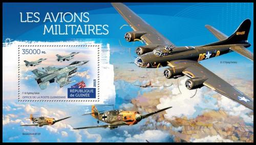 Poštová známka Guinea 2015 Vojenská letadla Mi# Block 2544 Kat 14€