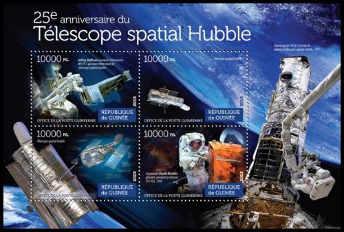 Poštové známky Guinea 2015 Hubbleùv vesmírný dalekohled Mi# 11248-51 Kat 16€