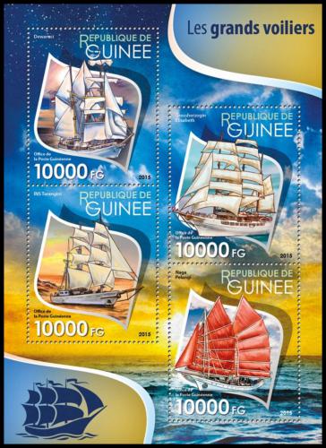 Poštové známky Guinea 2015 Plachetnice Mi# 11458-61 Kat 16€