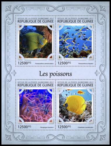 Poštové známky Guinea 2017 Ryby Mi# 12181-84 Kat 20€