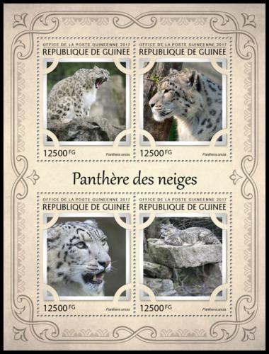 Poštové známky Guinea 2017 Irbis Mi# 12256-59 Kat 20€