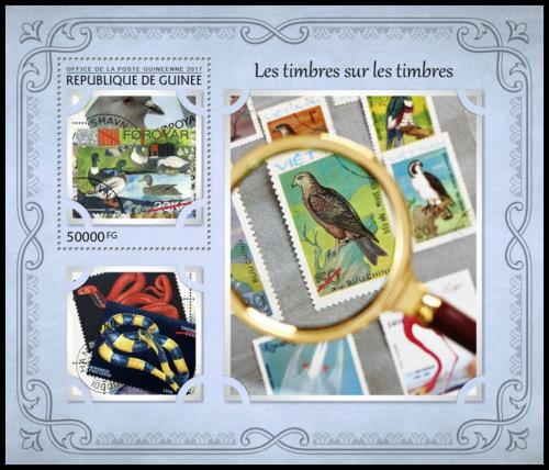 Poštová známka Guinea 2017 Fauna na známkách Mi# Block 2750 Kat 20€