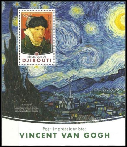 Poštová známka Džibutsko 2016 Umenie, Vincent van Gogh Mi# Block 190 Kat 12€