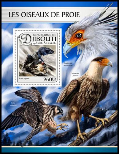 Poštovní známka Džibutsko 2017 Dravci Mi# Block 563 Kat 10€