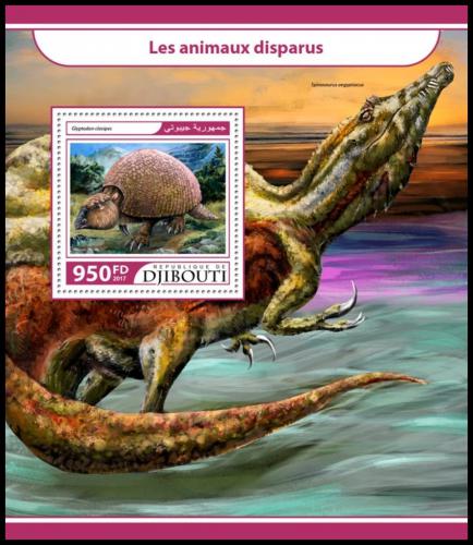 Poštovní známka Džibutsko 2017 Vyhynulá fauna Mi# Block 784 Kat 10€