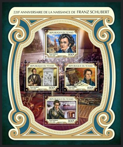 Poštové známky Èad 2017 Franz Schubert Mi# 2991-94 Kat 13€