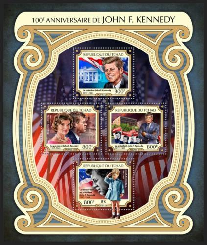 Poštové známky Èad 2017 Prezident John F. Kennedy Mi# 3016-19 Kat 13€