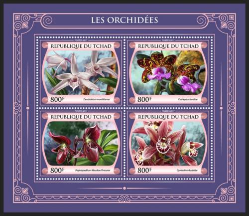 Poštové známky Èad 2017 Orchideje Mi# 3221-24 Kat 13€