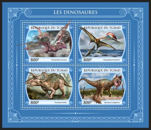 Poštové známky Èad 2017 Dinosaury Mi# 3231-34 Kat 13€