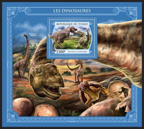 Poštová známka Èad 2017 Dinosaury Mi# Block 747 Kat 13€