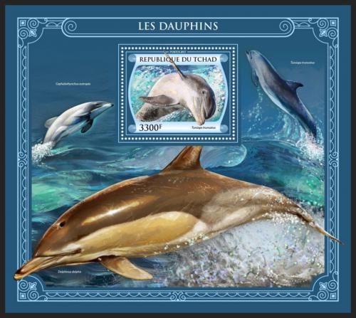 Poštová známka Èad 2017 Delfíny Mi# Block 750 Kat 13€