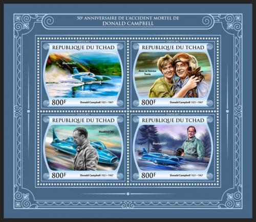 Poštové známky Èad 2017 Donald Campbell Mi# 3296-99 Kat 13€