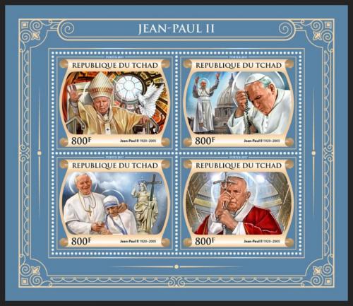 Poštové známky Èad 2017 Papež Jan Pavel II. Mi# 3326-29 Kat 13€