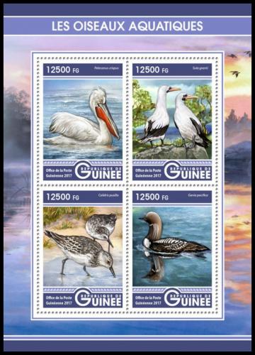 Poštové známky Guinea 2017 Vodní ptáci Mi# 12296-99 Kat 20€
