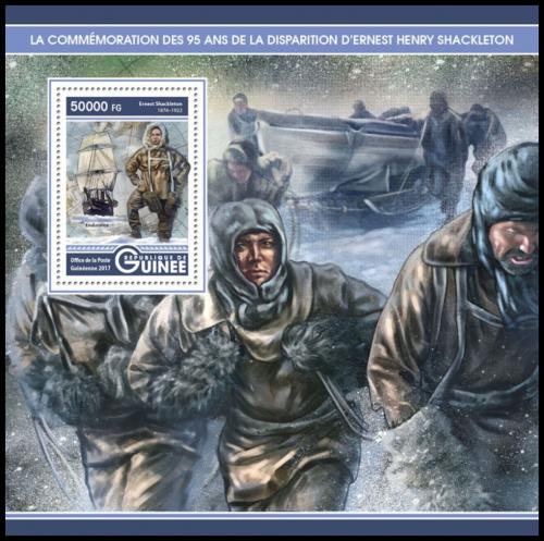 Poštová známka Guinea 2017 Ernest Shackleton Mi# Block 2765 Kat 20€