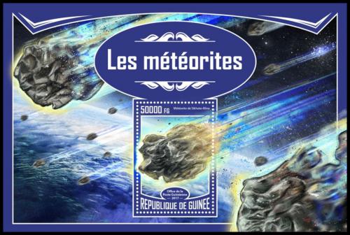 Poštová známka Guinea 2017 Meteority Mi# Block 2777 Kat 20€