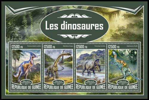 Poštové známky Guinea 2017 Dinosaury Mi# 12416-19 Kat 20€
