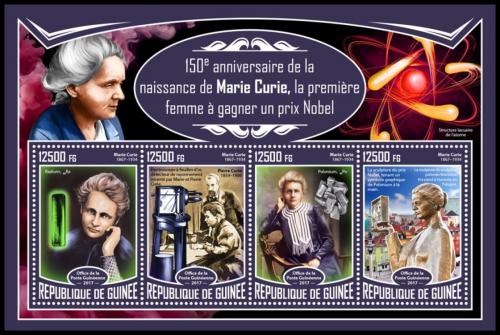 Poštové známky Guinea 2017 Marie Curie Mi# 12451-54 Kat 20€