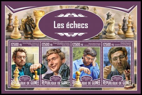 Poštové známky Guinea 2017 Šach Mi# 12476-79 Kat 20€ 