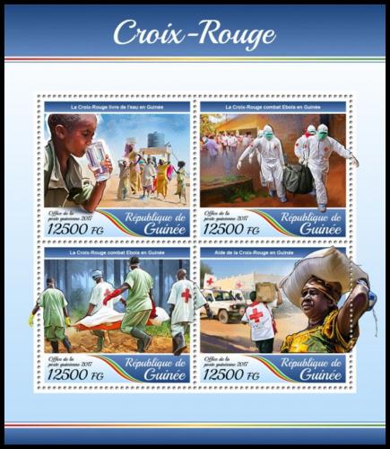 Poštové známky Guinea 2017 Èervený kríž Mi# 12645-48 Kat 20€