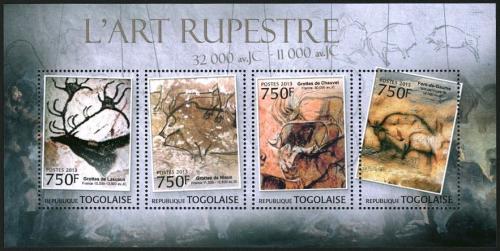 Poštové známky Togo 2013 Skalní malby Mi# 4671-74 Kat 12€