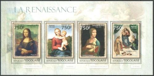 Poštové známky Togo 2013 Renesanèní umenie Mi# 4696-99 Kat 12€