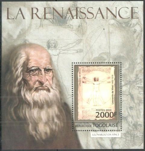 Poštová známka Togo 2013 Renesanèní umenie Mi# Block 758 Kat 8€