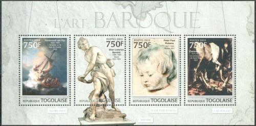 Poštové známky Togo 2013 Barokní umenie Mi# 4716-19 Kat 12€